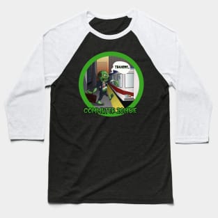 Commuter Zombie (green) Baseball T-Shirt